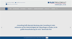 Desktop Screenshot of flick-treuconsult.de